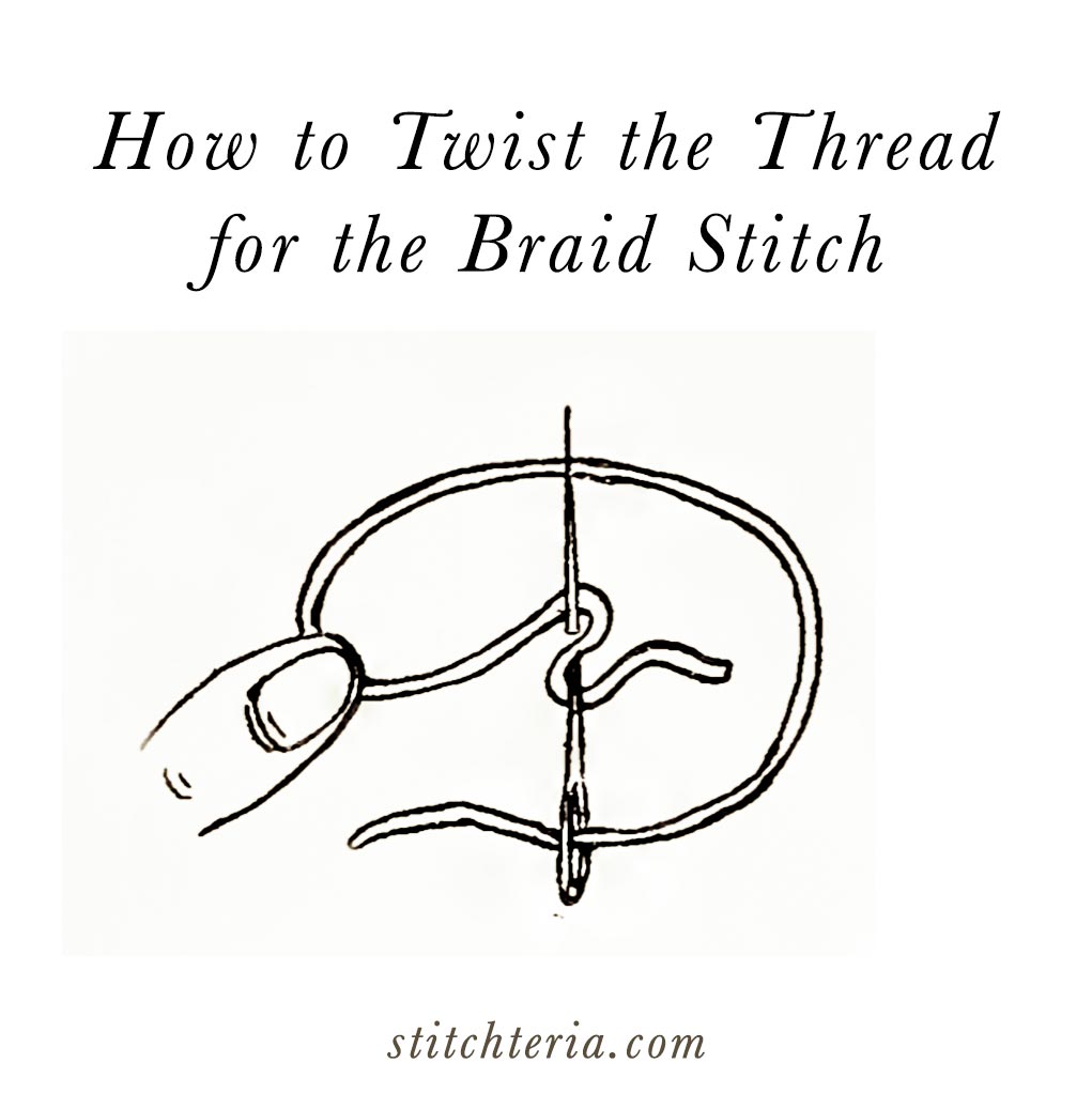 Braid Stitch How To Twist Thread Diagram