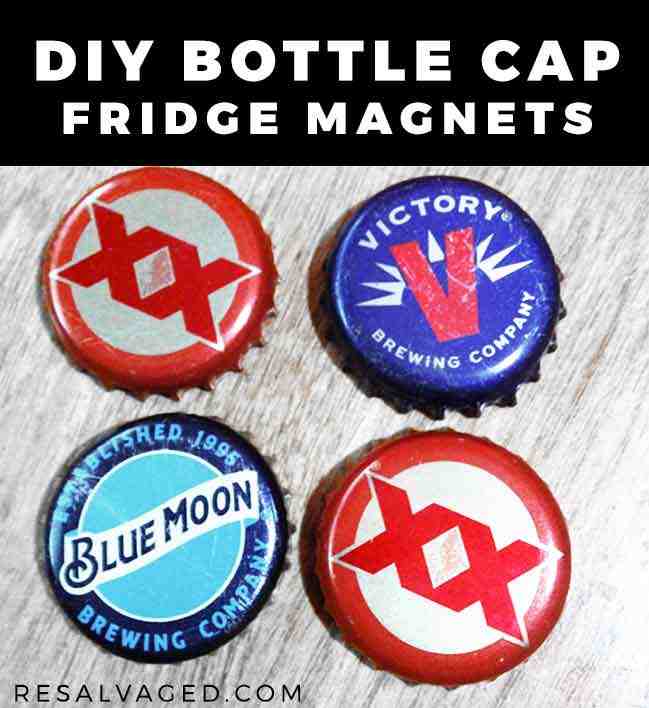 how to make bottle cap magnets