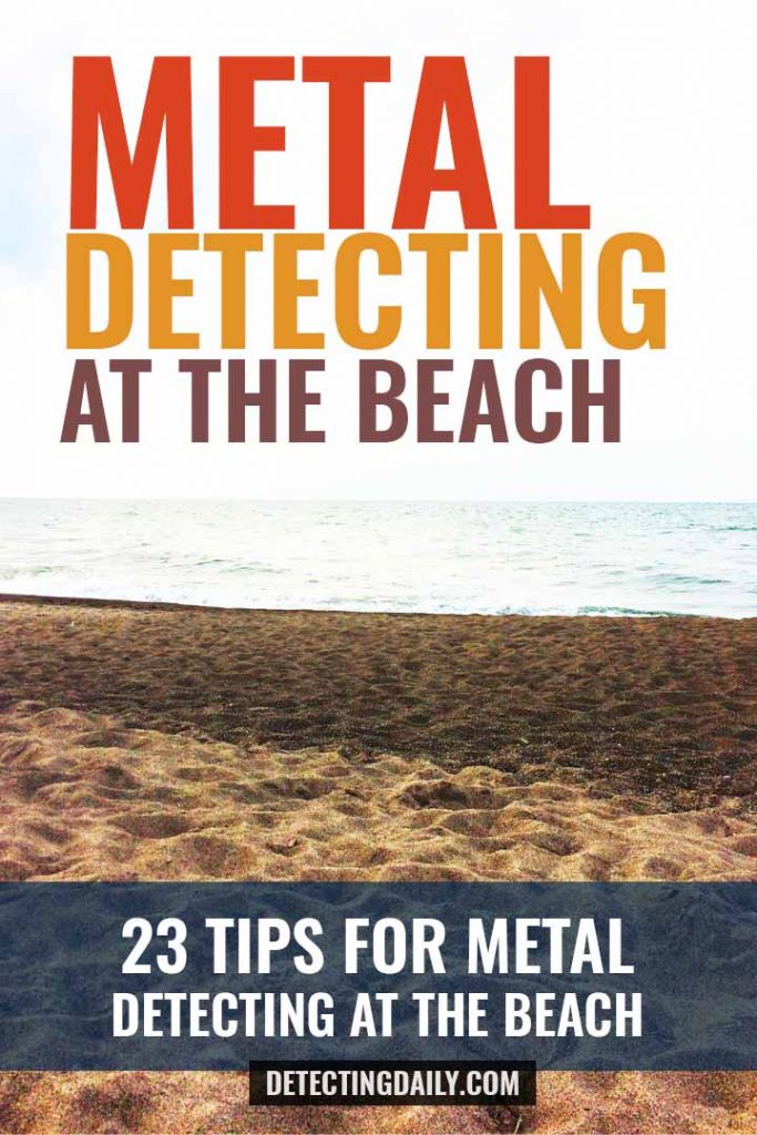 metal detecting at the beach