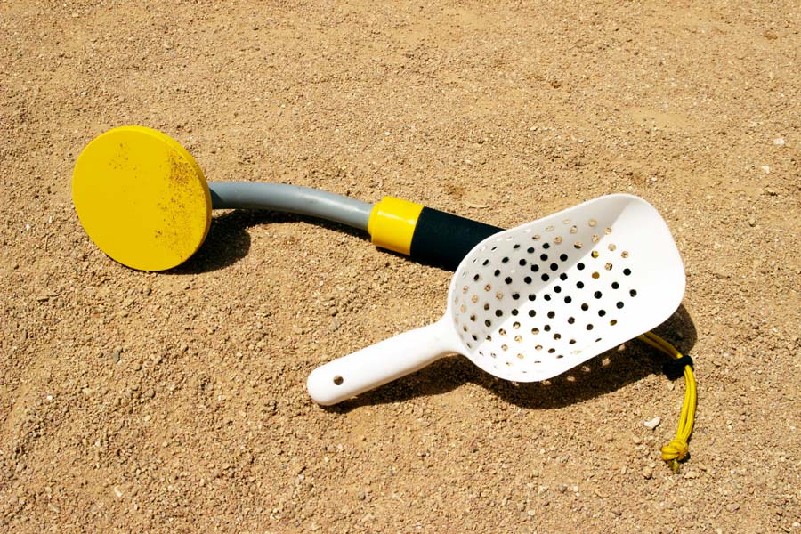 underwater metal detector pinpointer and sand scoop