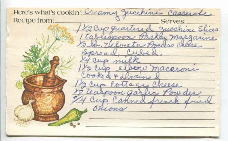 Creamy Zucchini Casserole