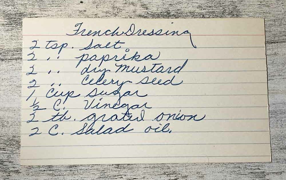 French Dressing Recipe