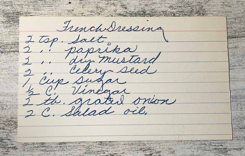 French Dressing Recipe