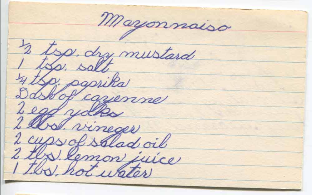 Mayonnaise Recipe