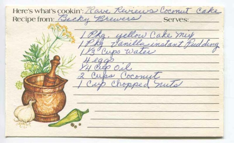 Rave Reviews Coconut Cake