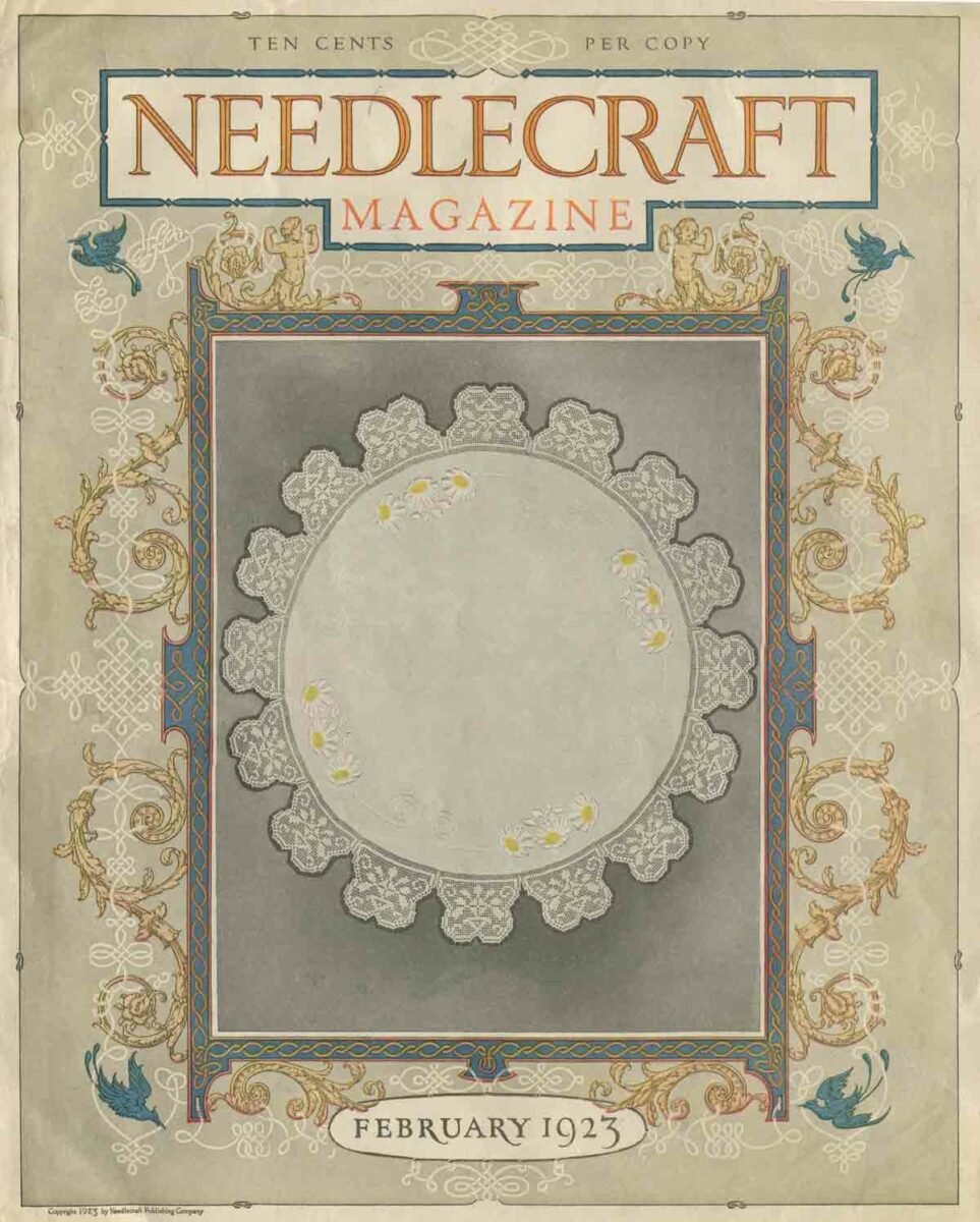 1923 Needlecraft Magazine February Issue Cover