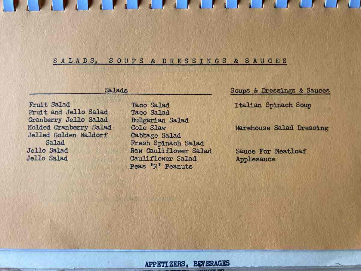 Garden City Michigan College Cookbook Salad Index Page 1982 Webres