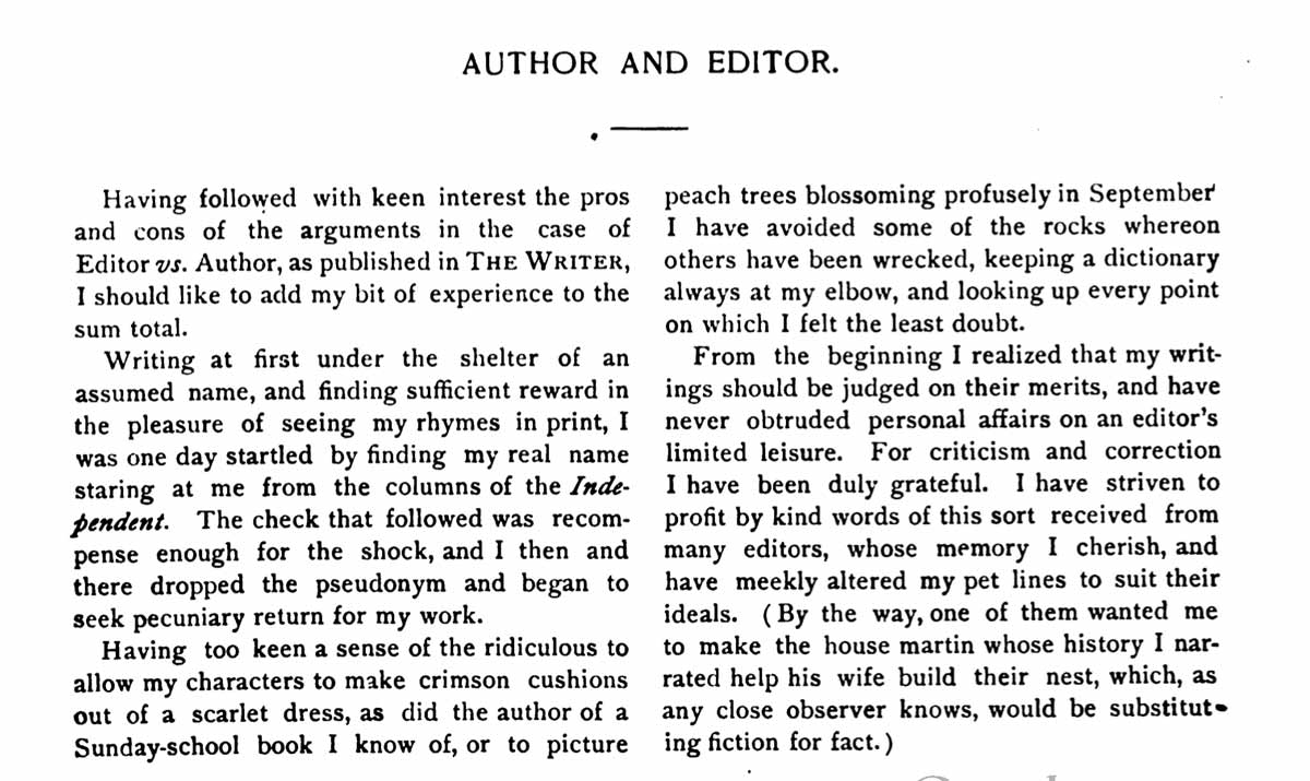 Author And Editor Ella W Ricker Article December January 1891