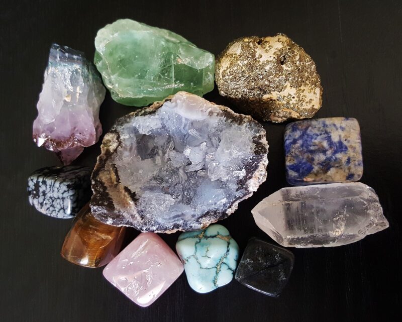 rock collection display ideas