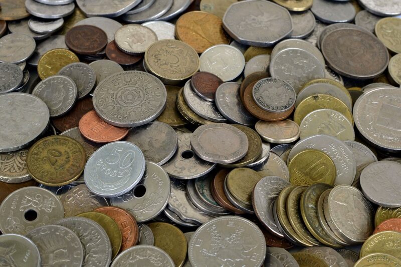 different kinds of coins
