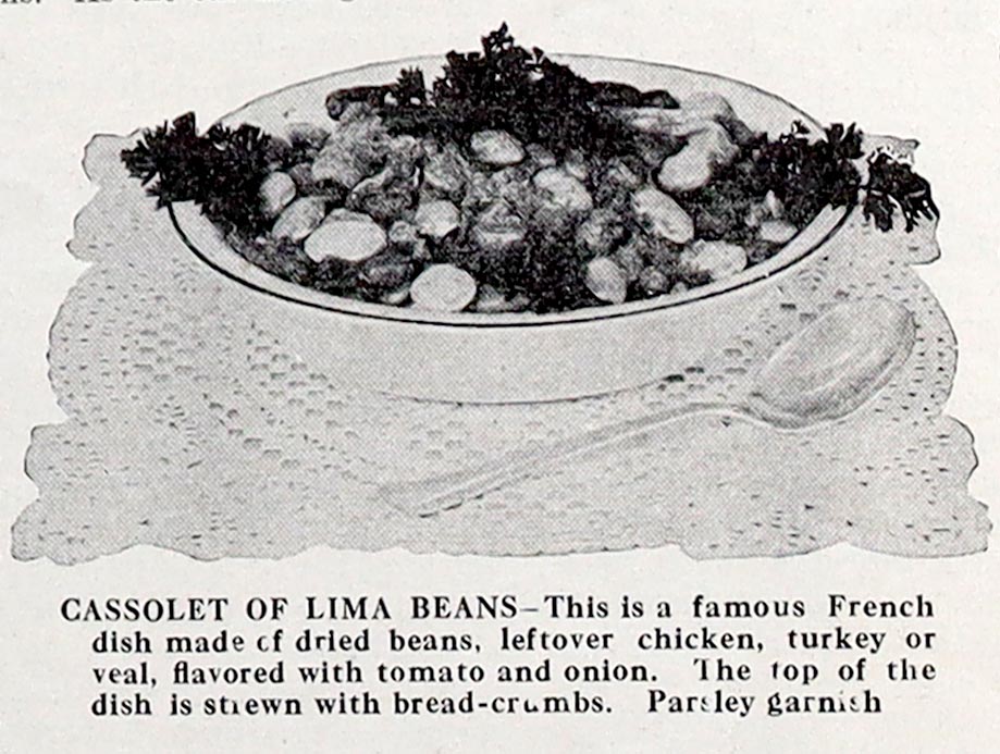 Cassolet Of Lima Beans