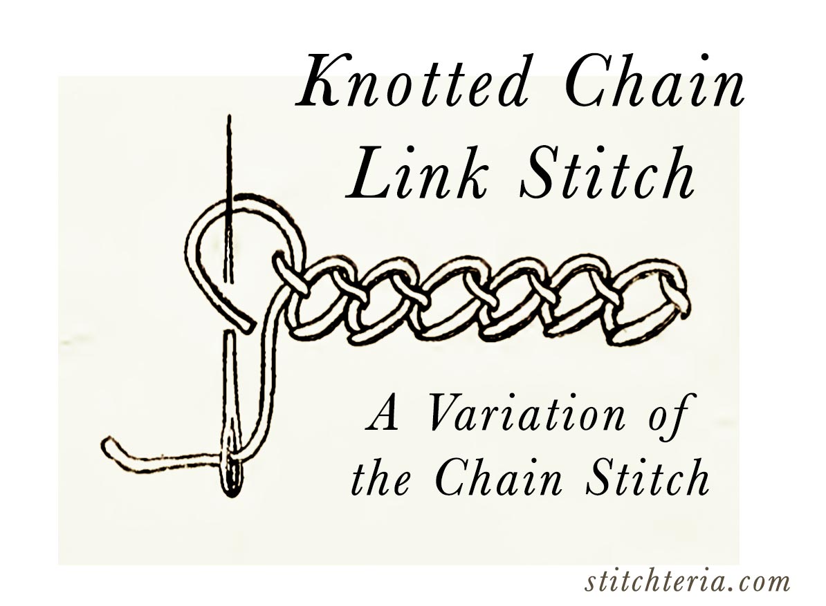 Knotted Chain Link Stitch Card